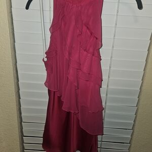 Elegant Pink Ruffled blouse